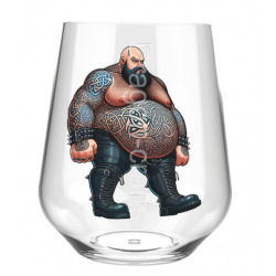 Stemless Wine Glass - Tattoo Guy - 18