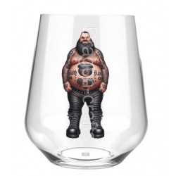 Stemless Wine Glass - Tattoo Guy - 25