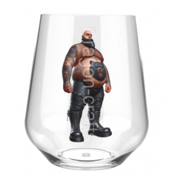 Stemless Wine Glass - Tattoo Guy - 27