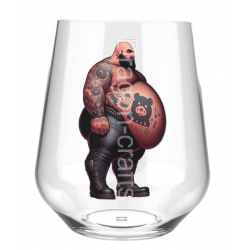Stemless Wine Glass - Tattoo Guy - 28