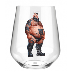 Stemless Wine Glass - Tattoo Guy - 33