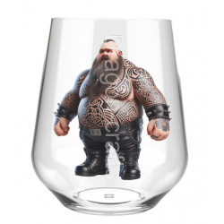 Stemless Wine Glass - Tattoo Guy - 46