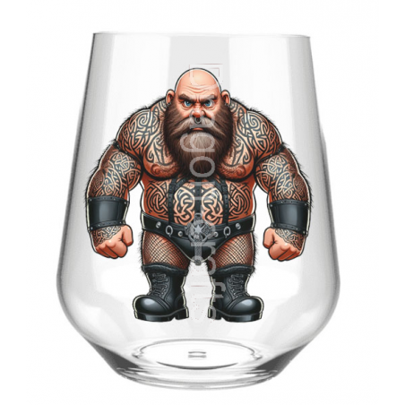 Stemless Wine Glass - Tattoo Guy - 50