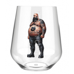 Stemless Wine Glass - Tattoo Guy - 54