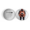 25mm Round Metal Badge - Tattoo Guy - 24