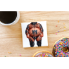 CERAMIC TILE COASTER/ TRIVET - Tattoo Guy - 24