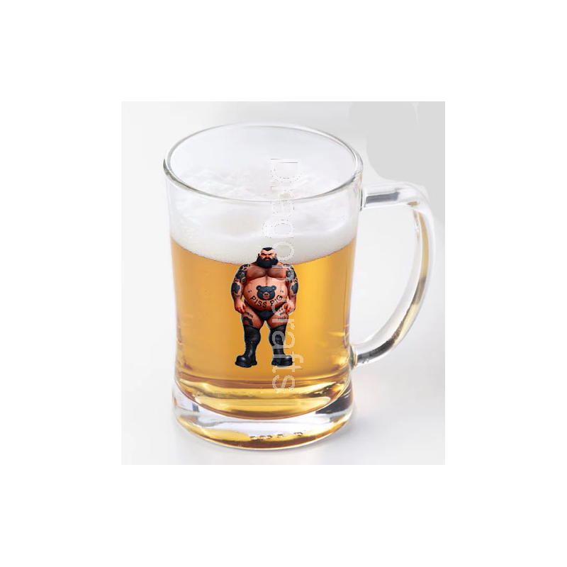 Glass Tankard - Tattoo Guy - 24