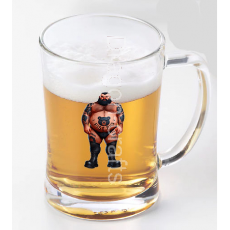 Glass Tankard - Tattoo Guy - 24