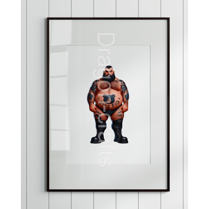 Print of design (option to be framed) - Tattoo Guy - 24