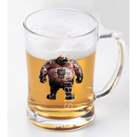 Glass Tankard - Tattoo Guy - 37