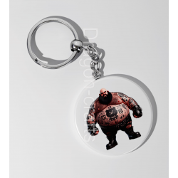 35mm Round Keyring - Tattoo Guy - 45