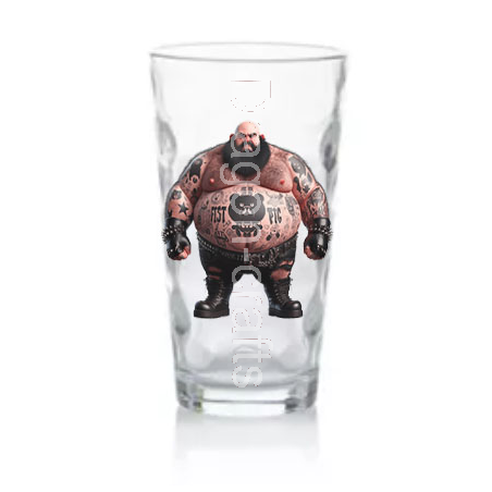 Highball Glass - Tattoo Guy - 45
