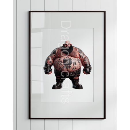 Print of design (option to be framed) - Tattoo Guy - 45