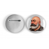 25mm Round Metal Badge - Leather Guy - 13