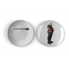 25mm Round Metal Badge - Leather Guy - 21