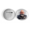 25mm Round Metal Badge - Leather Guy - 23
