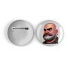 25mm Round Metal Badge - Leather Guy - 29