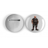 25mm Round Metal Badge - Leather Guy - 30