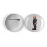 25mm Round Metal Badge - Leather Guy - 31