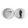 25mm Round Metal Badge - Leather Guy - 32