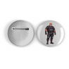 25mm Round Metal Badge - Leather Guy - 35