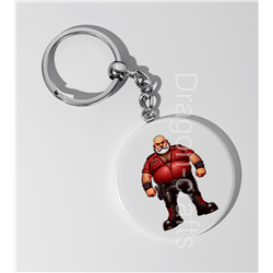 35mm Round Keyring - Leather Guy - 14