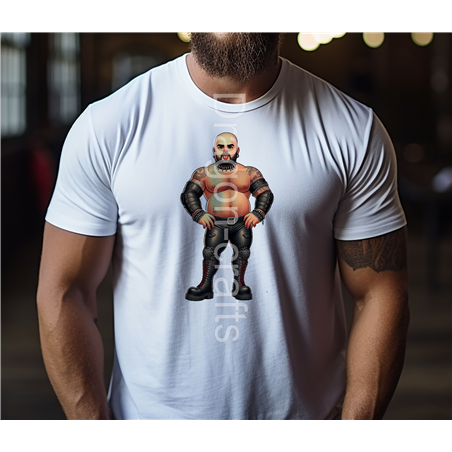 Big and Tall T-Shirt - Leather Guy - 15