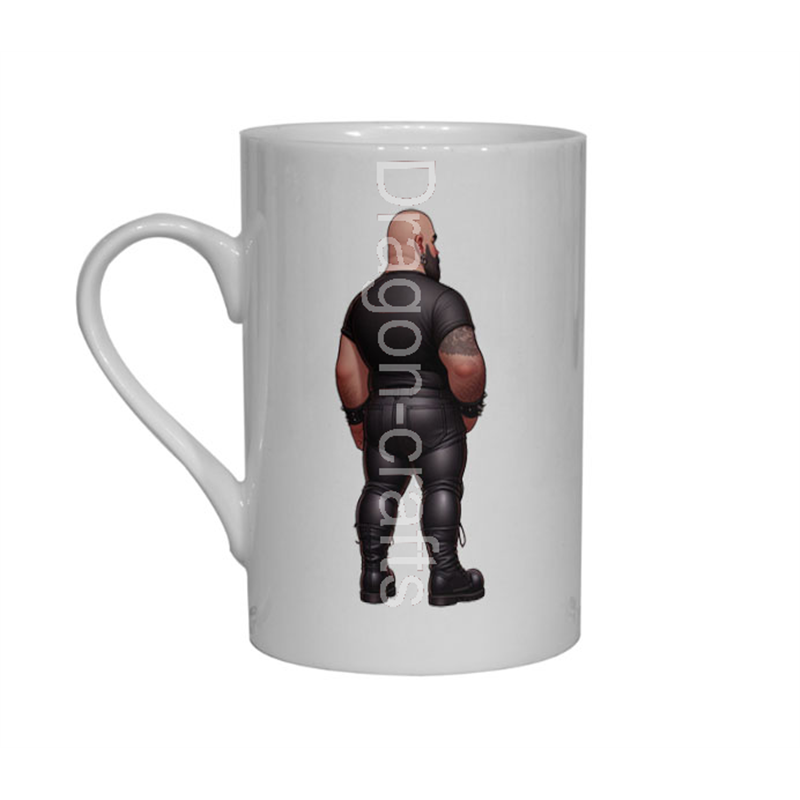 Bone China Mug  - Leather Guy - 12