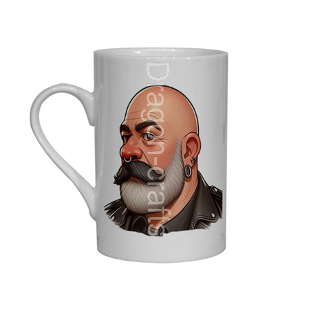 Bone China Mug  - Leather Guy - 13