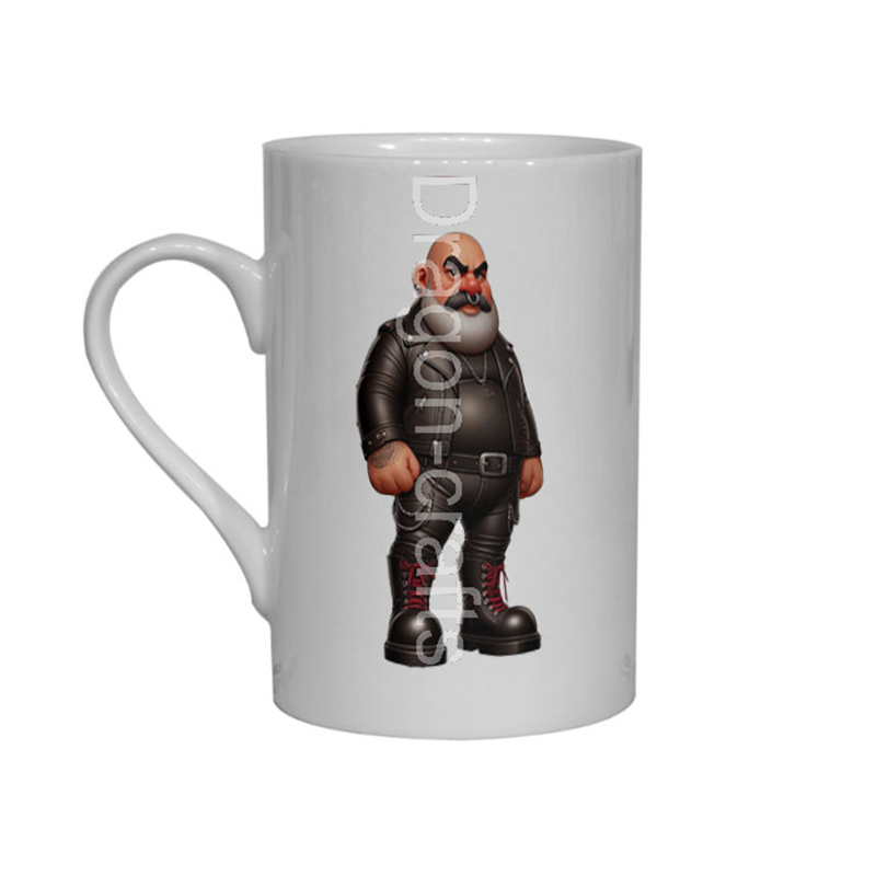 Bone China Mug  - Leather Guy - 3