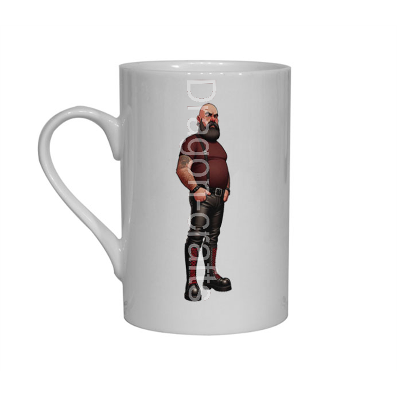 Bone China Mug  - Leather Guy - 33