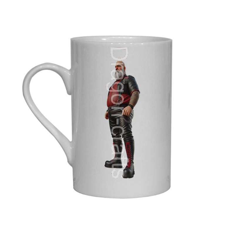 Bone China Mug  - Leather Guy - 34