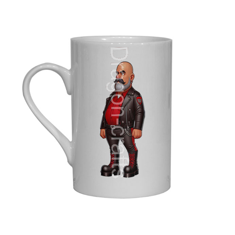 Bone China Mug  - Leather Guy - 38