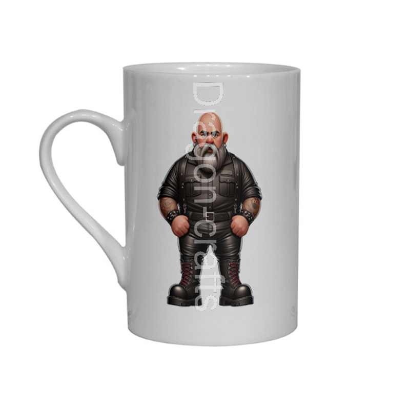 Bone China Mug  - Leather Guy - 9