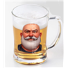 Glass Tankard - Leather Guy - 22