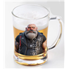Glass Tankard - Leather Guy - 25