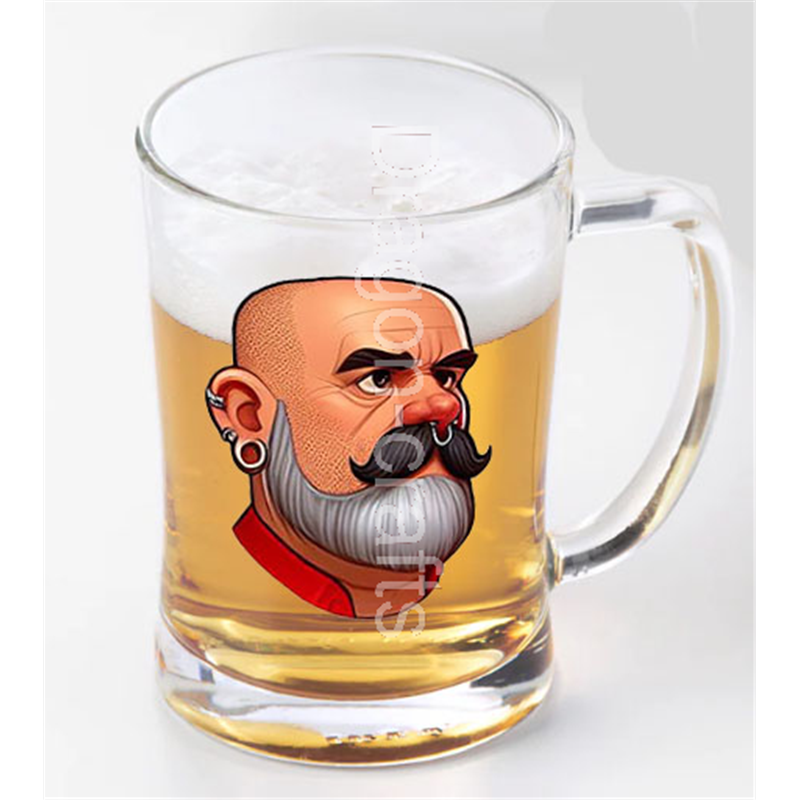 Glass Tankard - Leather Guy - 8 Glass Tankard - Leather Guy - 8