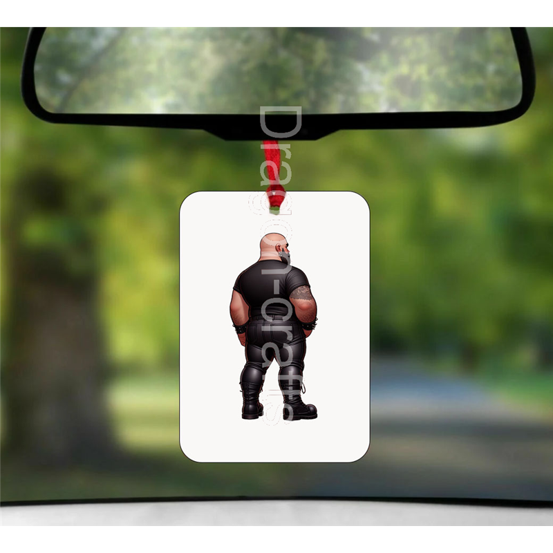 Hanging Air Freshener - Leather Guy - 12