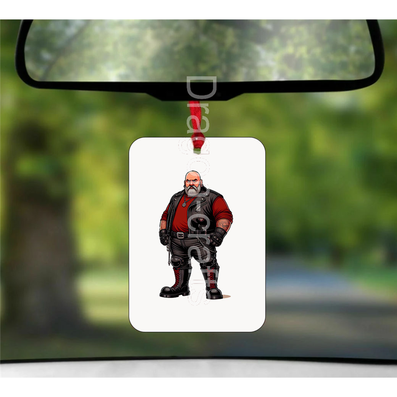 Hanging Air Freshener - Leather Guy - 17 Hanging Air Freshener - Leather Guy - 17