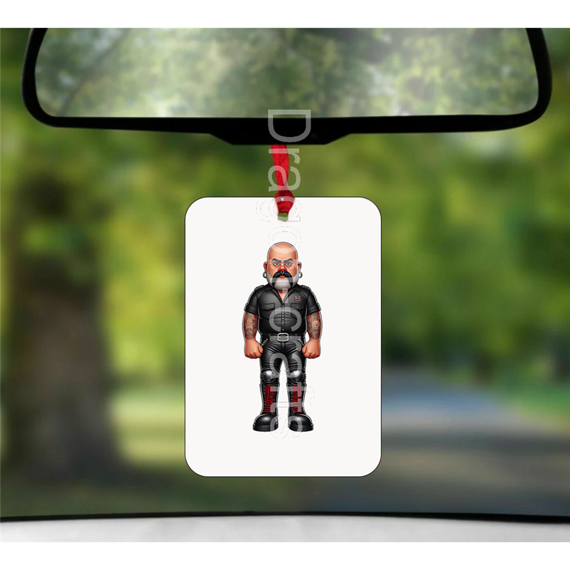 Hanging Air Freshener - Leather Guy - 36 Hanging Air Freshener - Leather Guy - 36