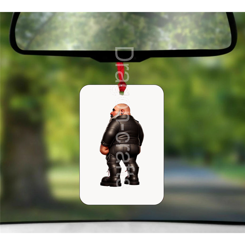 Hanging Air Freshener - Leather Guy - 4