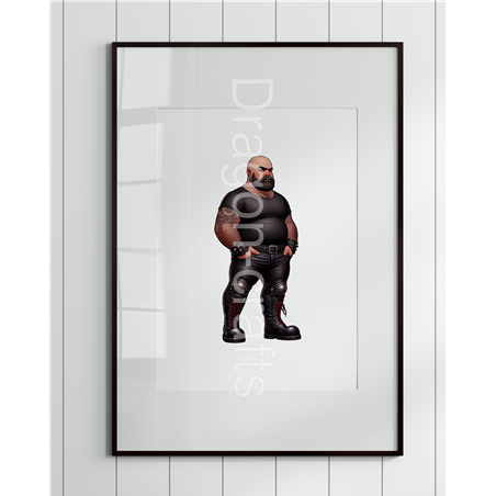 Print of design (option to be framed) - Leather Guy - 11