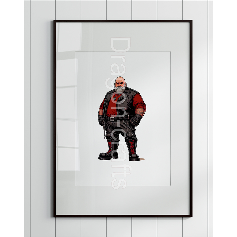 Print of design (option to be framed) - Leather Guy - 17