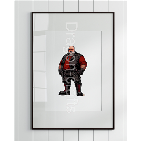Print of design (option to be framed) - Leather Guy - 17