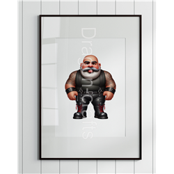 Print of design (option to be framed) - Leather Guy - 18