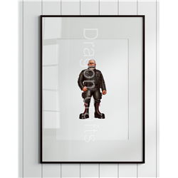 Print of design (option to be framed) - Leather Guy - 2