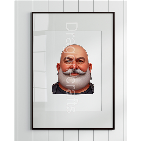Print of design (option to be framed) - Leather Guy - 22