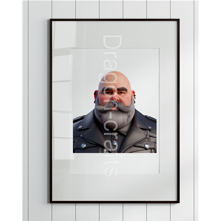 Print of design (option to be framed) - Leather Guy - 23