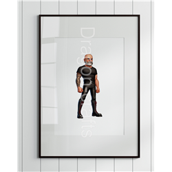 Print of design (option to be framed) - Leather Guy - 24