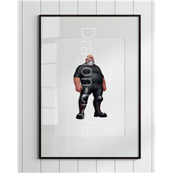 Print of design (option to be framed) - Leather Guy - 28